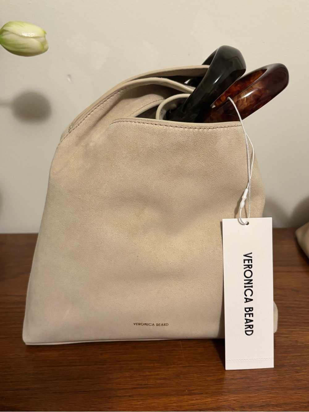 Veronica Beard Suede Swing Bag